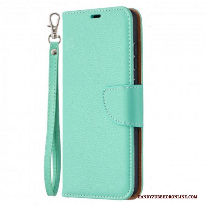 Folio-hoesje voor Samsung Galaxy A52 4G / A52 5G / A52s 5G Flip Case Lychee Rabat Schuin