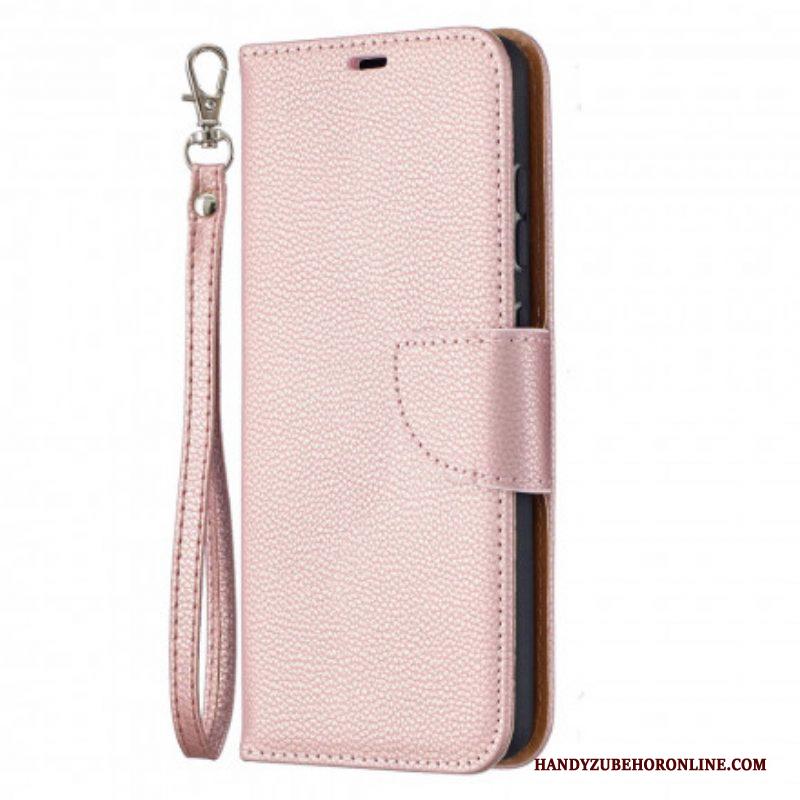 Folio-hoesje voor Samsung Galaxy A52 4G / A52 5G / A52s 5G Flip Case Lychee Rabat Schuin