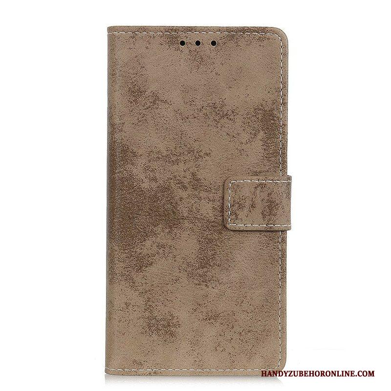 Folio-hoesje voor Samsung Galaxy A52 4G / A52 5G / A52s 5G Vintage Kunstleer