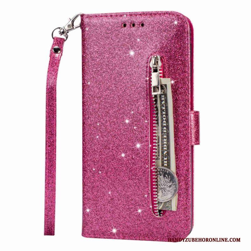 Folio-hoesje voor Samsung Galaxy A54 5G Glitter Portemonnee