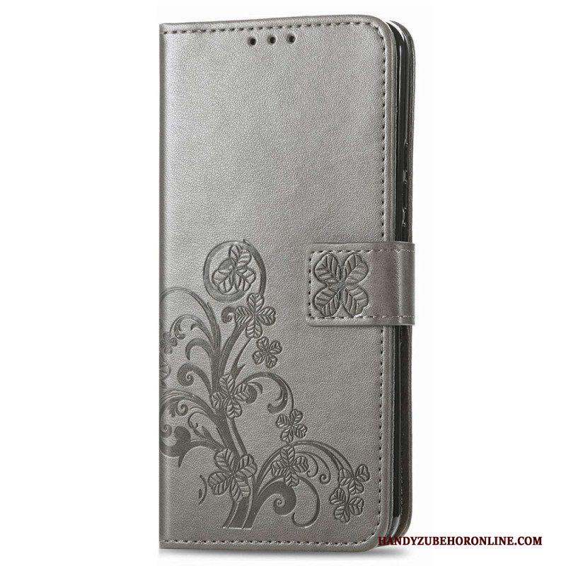 Folio-hoesje voor Samsung Galaxy M13 Bloemen Met Riem