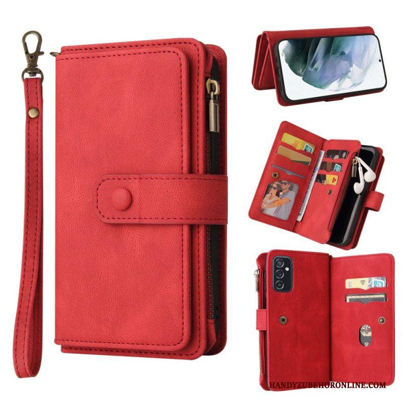 Folio-hoesje voor Samsung Galaxy M52 5G Met Ketting Lanyard Portemonnee