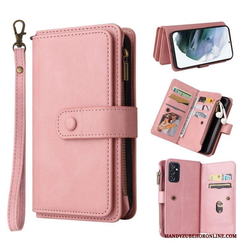 Folio-hoesje voor Samsung Galaxy M52 5G Met Ketting Lanyard Portemonnee