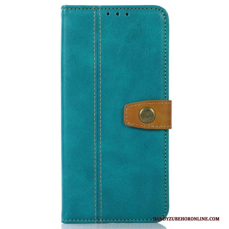 Folio-hoesje voor Samsung Galaxy M53 5G Vintage Riem