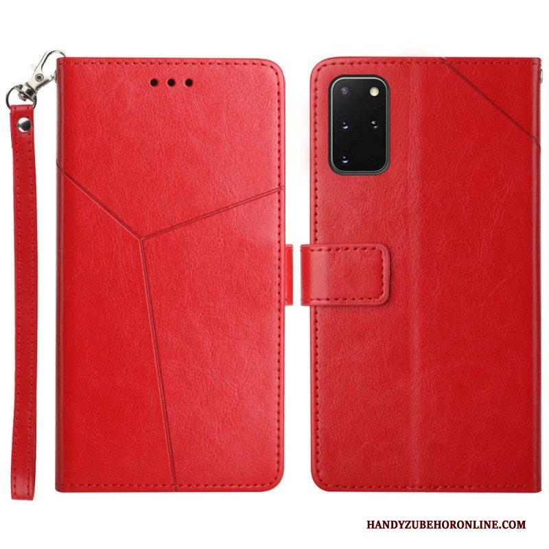 Folio-hoesje voor Samsung Galaxy S20 Plus / S20 Plus 5G Stijl Leer Geo Y Design