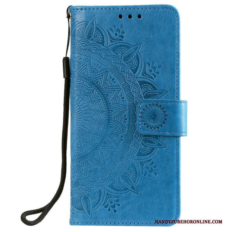 Folio-hoesje voor Samsung Galaxy S21 FE Zon Mandala