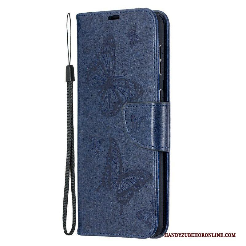 Folio-hoesje voor Samsung Galaxy S21 Plus 5G Flip Case Vlinders En Schuine Klep