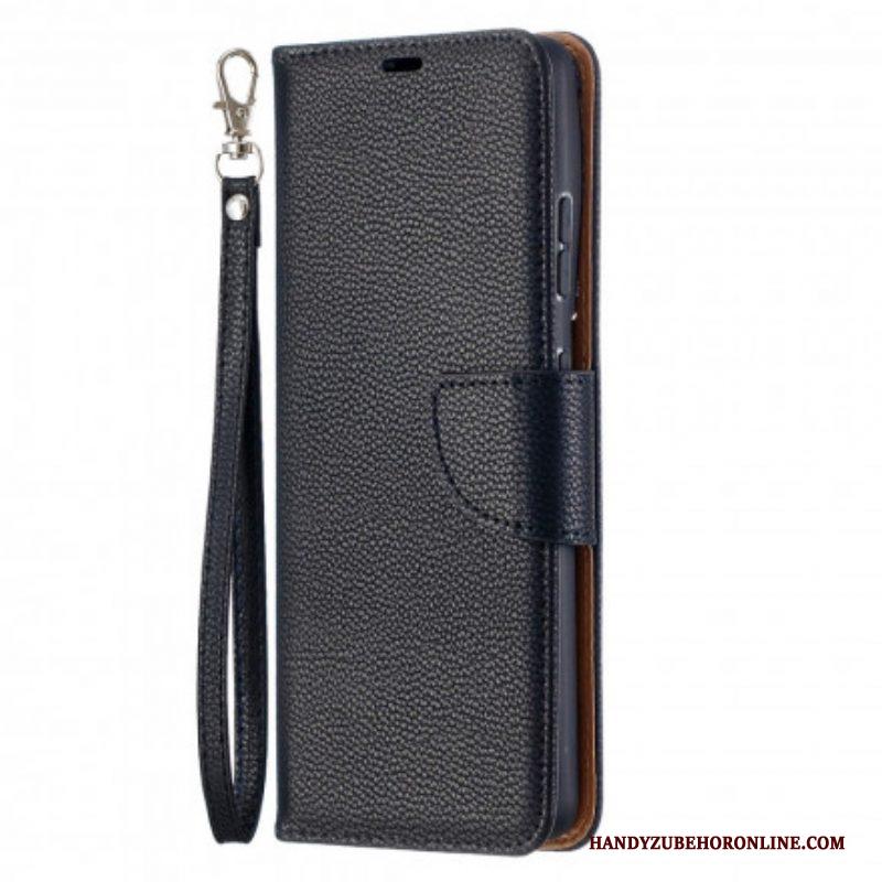 Folio-hoesje voor Samsung Galaxy S21 Ultra 5G Flip Case Lychee Rabat Schuin