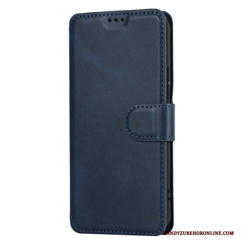 Folio-hoesje voor Samsung Galaxy S22 5G Mat Vintage Leereffect