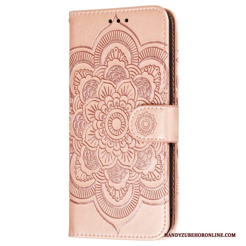 Folio-hoesje voor Samsung Galaxy S22 Plus 5G Volledige Mandala