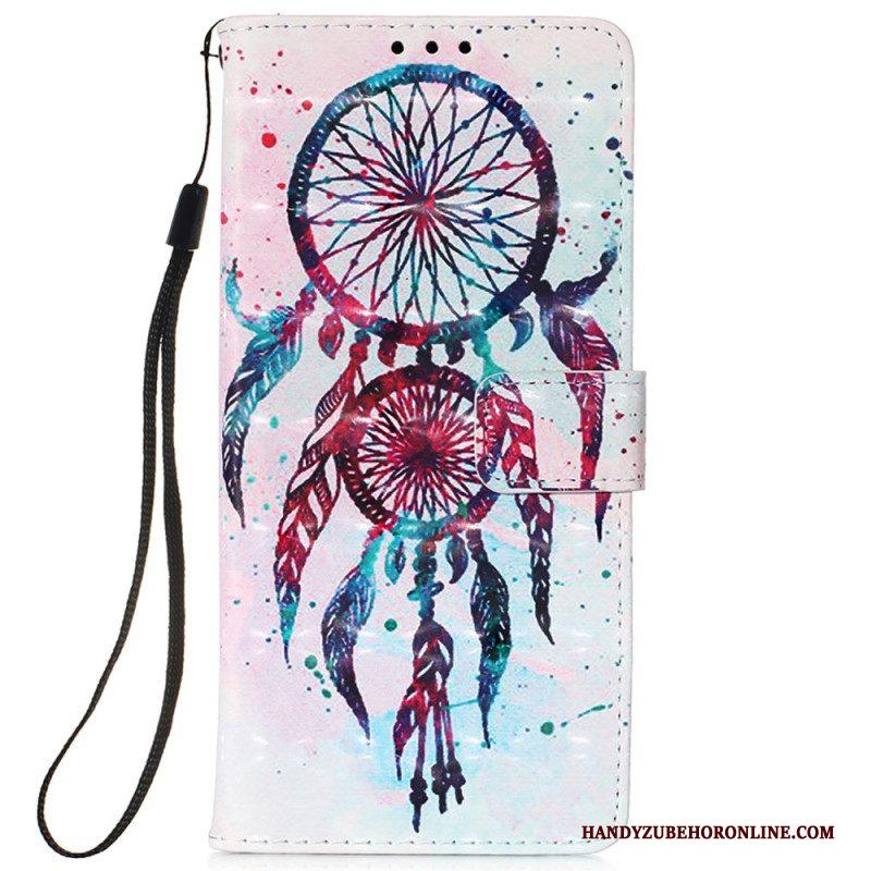 Folio-hoesje voor Samsung Galaxy S22 Ultra 5G Aquarel Dromenvanger