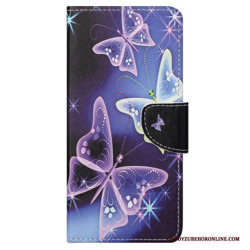 Folio-hoesje voor Samsung Galaxy S23 Ultra 5G Sublieme Vlinders