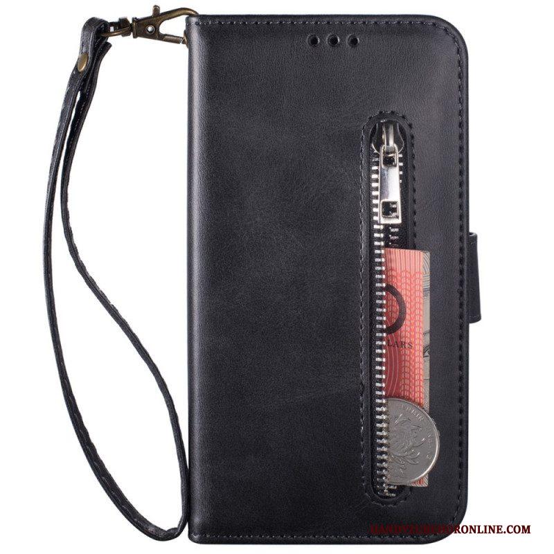 Folio-hoesje voor Samsung Galaxy Z Fold 3 5G Portemonnee Met Lanyard