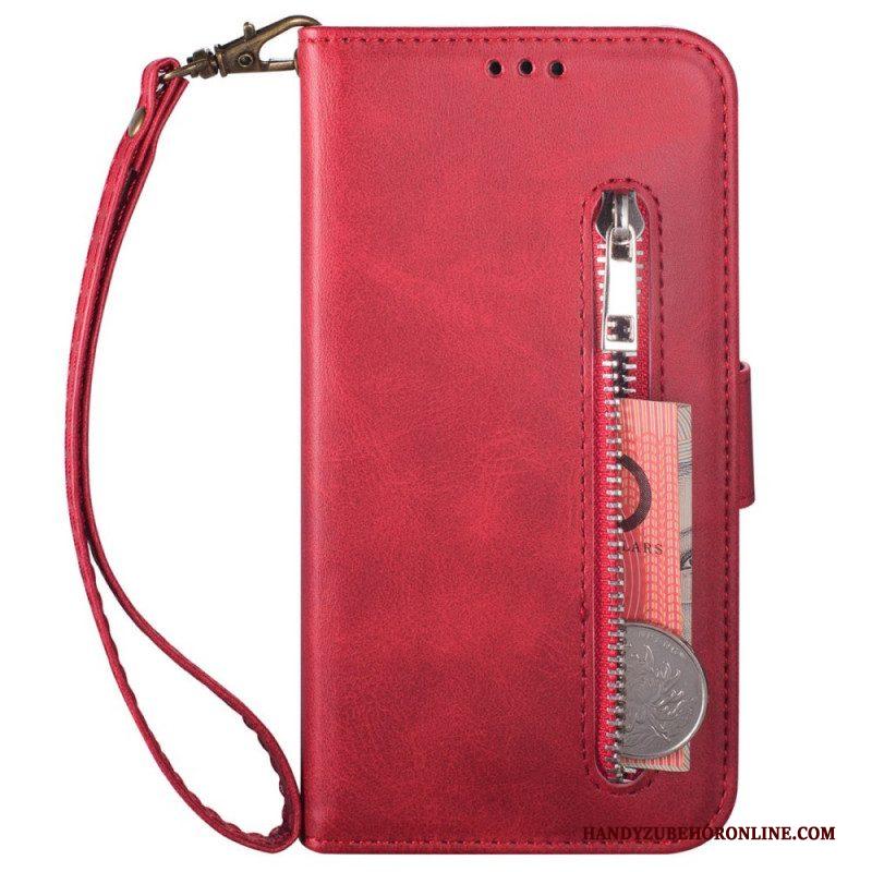 Folio-hoesje voor Samsung Galaxy Z Fold 3 5G Portemonnee Met Lanyard