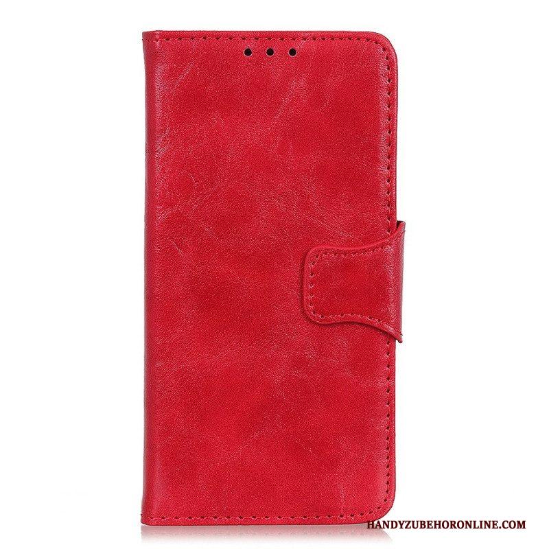 Folio-hoesje voor Sony Xperia 1 IV Gespleten Lederen Vintage Sluiting