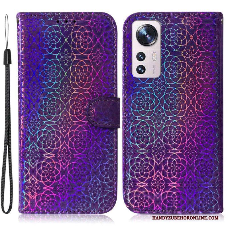 Folio-hoesje voor Xiaomi 12 / 12X Disco-stijl