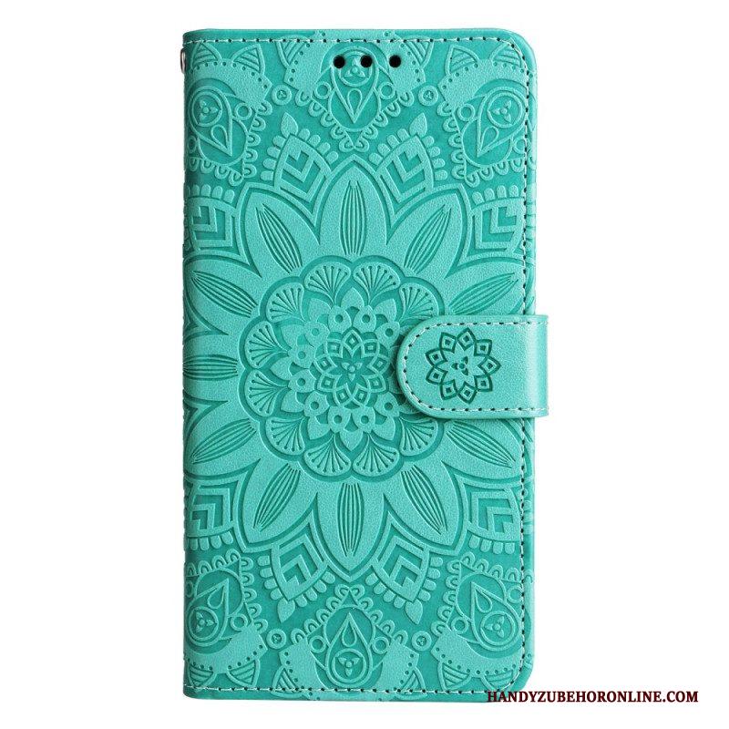 Folio-hoesje voor Xiaomi 13 Mandala Zon Met Lanyard