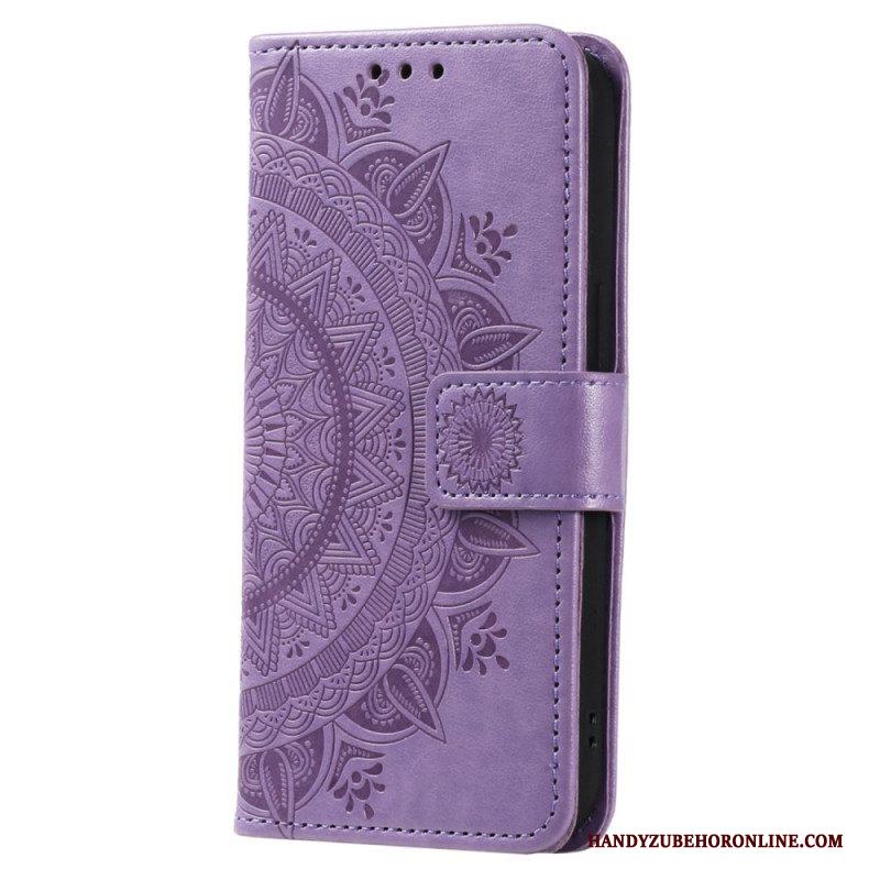 Folio-hoesje voor Xiaomi 13 Pro Mandala Zon Met Lanyard