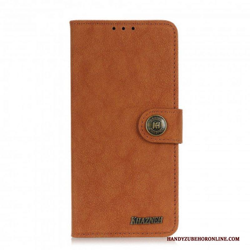 Folio-hoesje voor Xiaomi Redmi Note 10 / 10S Khazneh Retro Splitleer