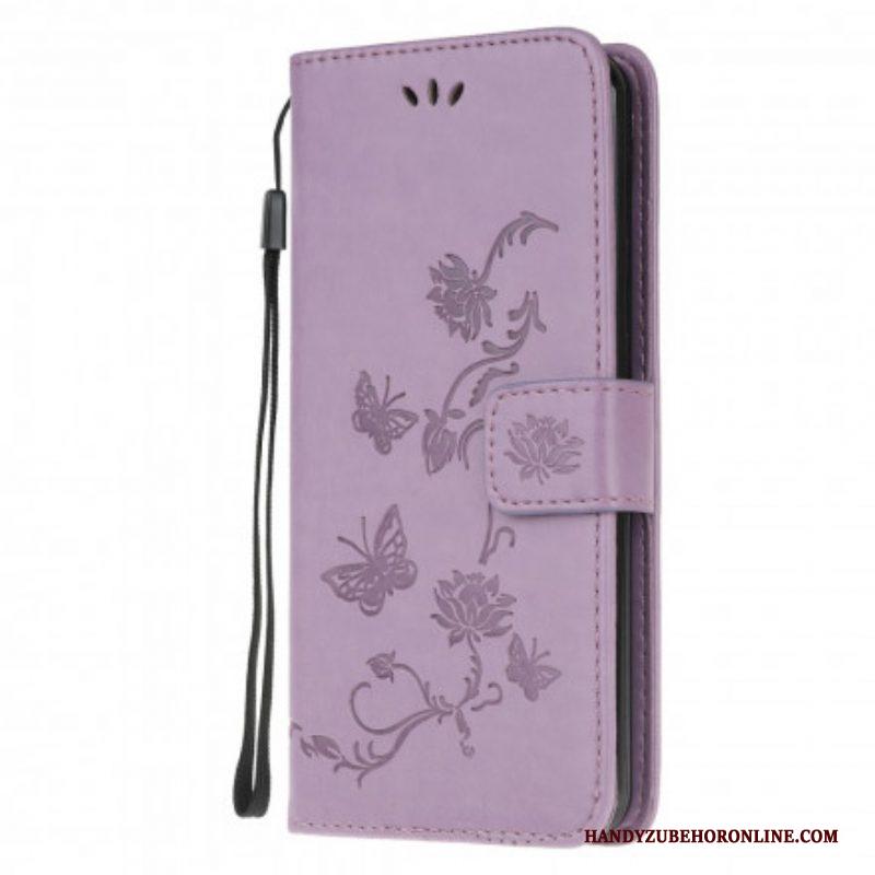 Folio-hoesje voor Xiaomi Redmi Note 10 / 10S Vlinders En Bloemen