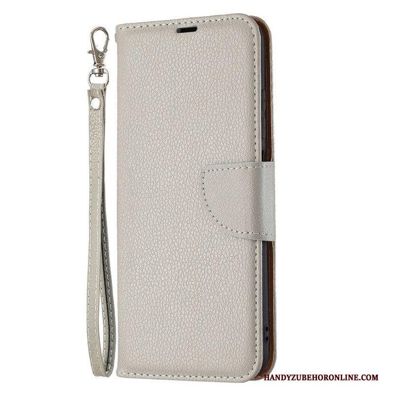 Folio-hoesje voor Xiaomi Redmi Note 10 5G Flip Case Lychee Rabat Schuin