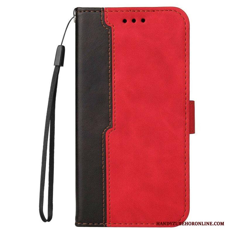 Folio-hoesje voor Xiaomi Redmi Note 10 5G Twee Toon