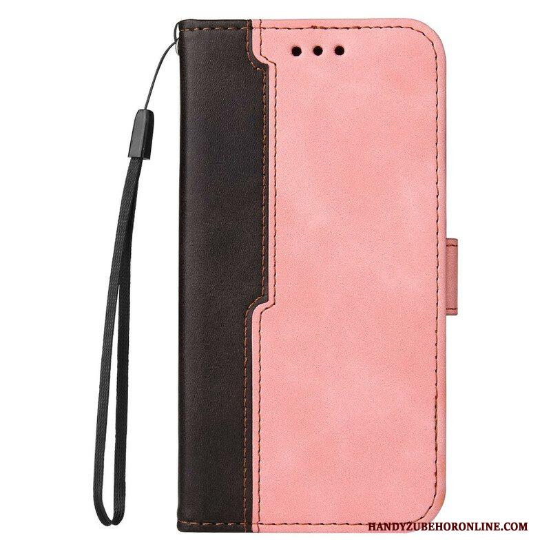 Folio-hoesje voor Xiaomi Redmi Note 10 5G Twee Toon