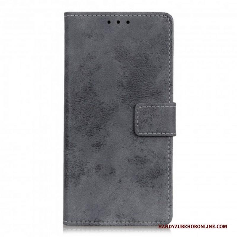 Folio-hoesje voor Xiaomi Redmi Note 10 5G Vintage Leereffect