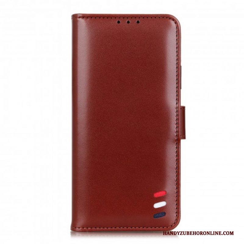 Folio-hoesje voor Xiaomi Redmi Note 10 Pro Driekleurig Leereffect