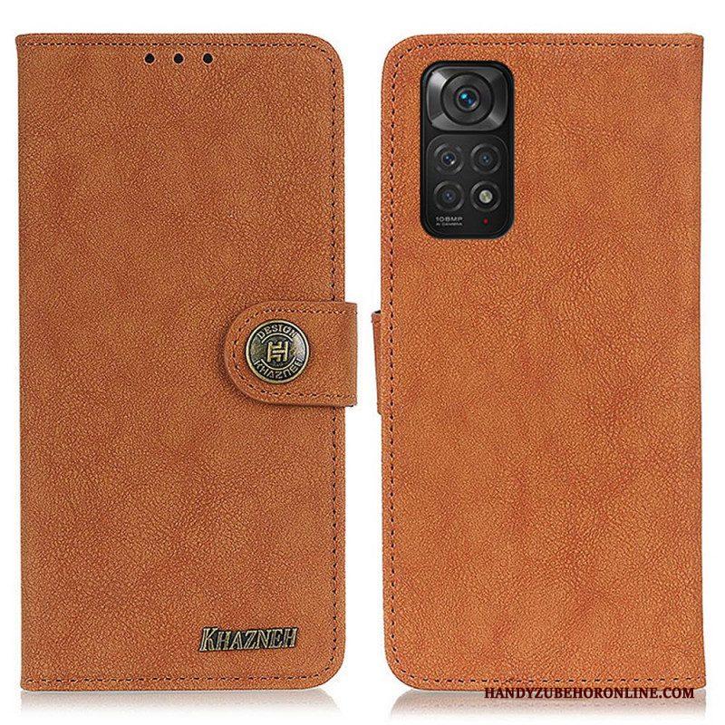 Folio-hoesje voor Xiaomi Redmi Note 11 / 11S Khazneh Retro Splitleer