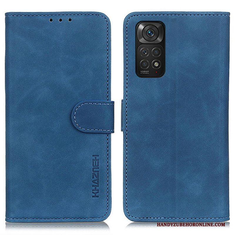 Folio-hoesje voor Xiaomi Redmi Note 11 / 11S Khazneh Vintage Leereffect