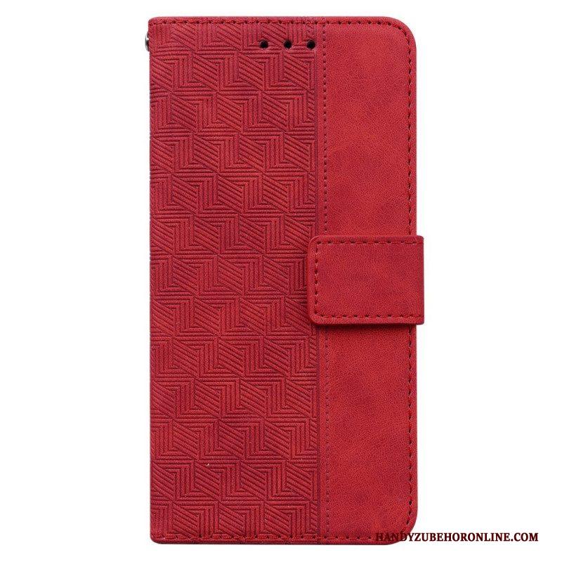 Folio-hoesje voor Xiaomi Redmi Note 11 / 11S Met Ketting Patroon Met Bandjes