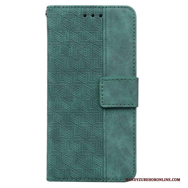 Folio-hoesje voor Xiaomi Redmi Note 11 / 11S Met Ketting Patroon Met Bandjes