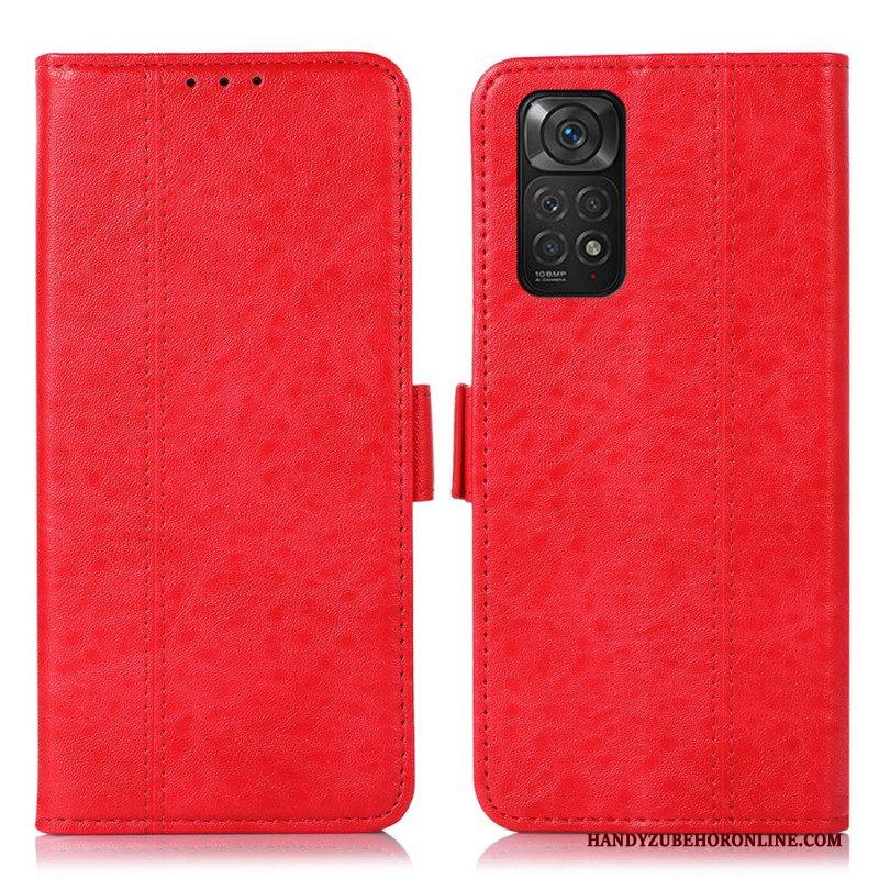 Folio-hoesje voor Xiaomi Redmi Note 11 / 11S Subtiele Stiksels