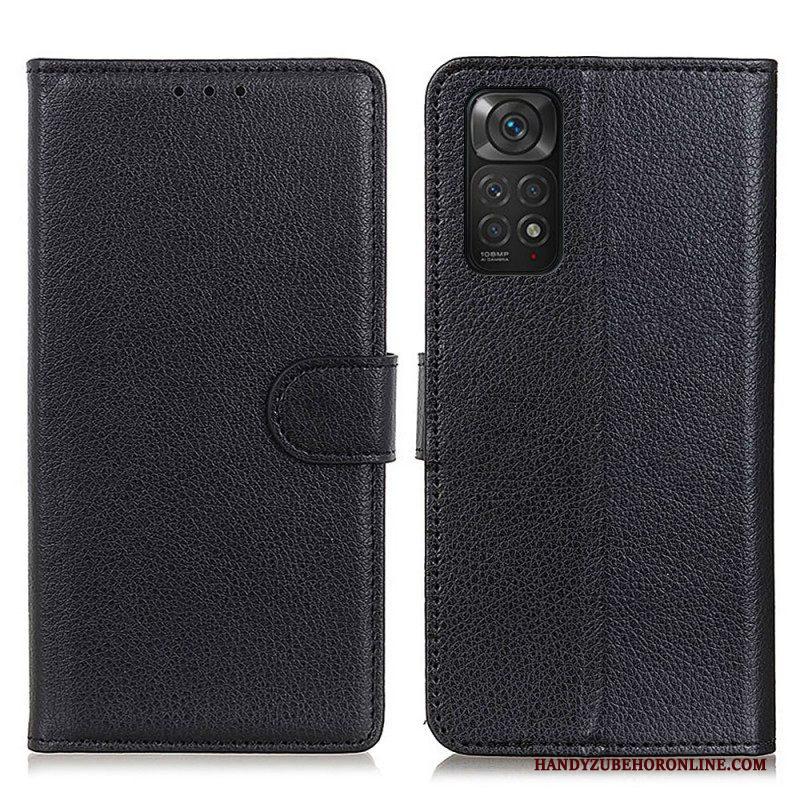 Folio-hoesje voor Xiaomi Redmi Note 11 / 11S Traditioneel Lychee