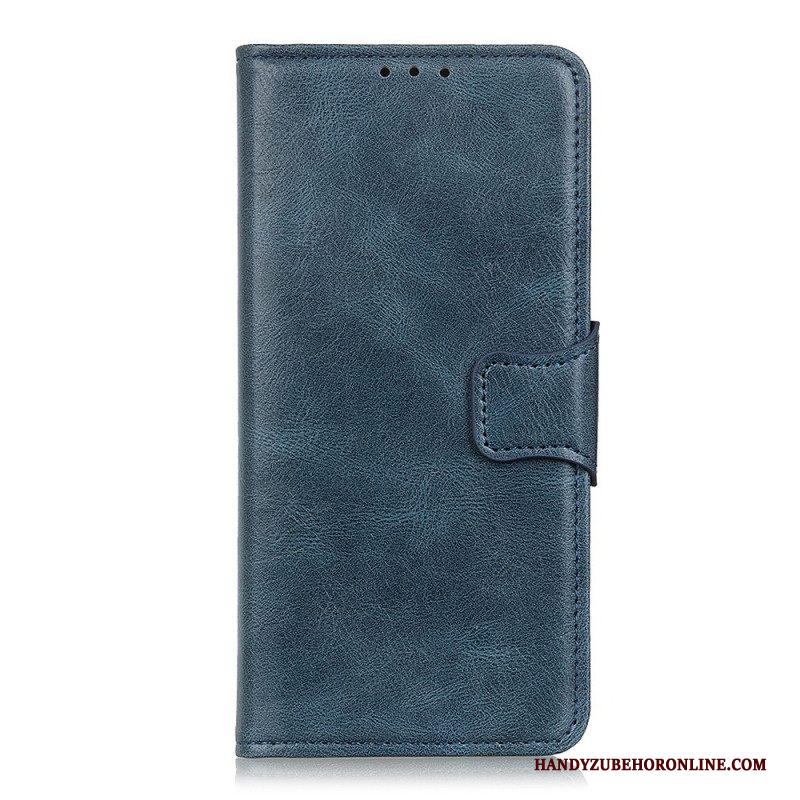 Folio-hoesje voor Xiaomi Redmi Note 11 Pro / 11 Pro 5G Omkeerbare Sluiting Met Leereffect