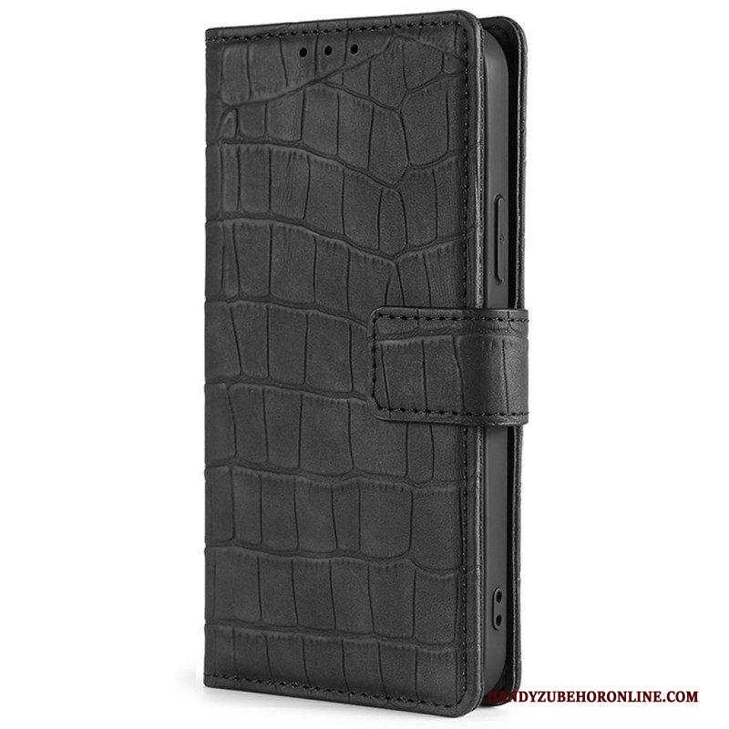 Folio-hoesje voor Xiaomi Redmi Note 11 Pro / 11 Pro 5G Skin-touch-krokodil