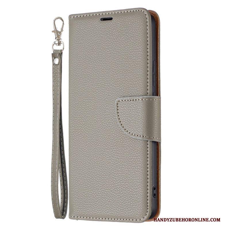 Folio-hoesje voor Xiaomi Redmi Note 11 Pro Plus 5G Lychee Schuine Sluiting