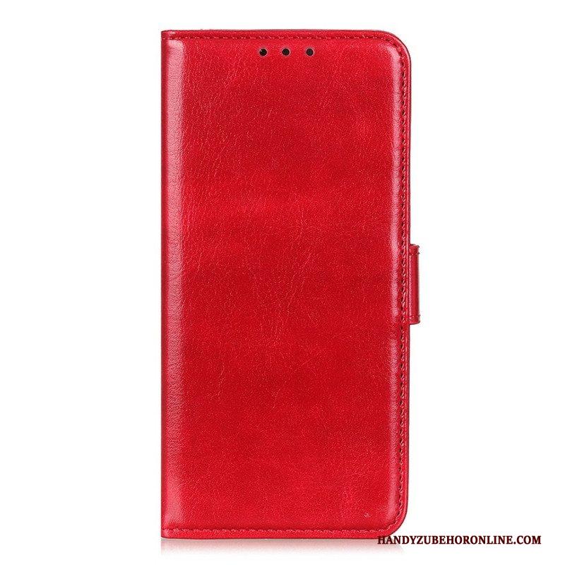 Folio-hoesje voor Xiaomi Redmi Note 12 4G Imitatie Lakleer