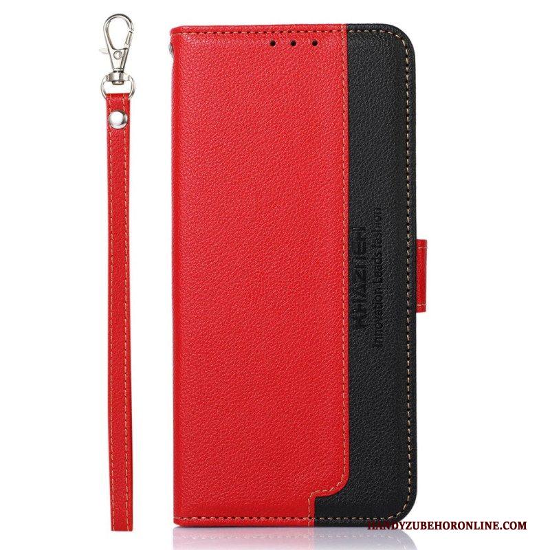 Folio-hoesje voor Xiaomi Redmi Note 12 4G Lychee-stijl Rfid Khazneh