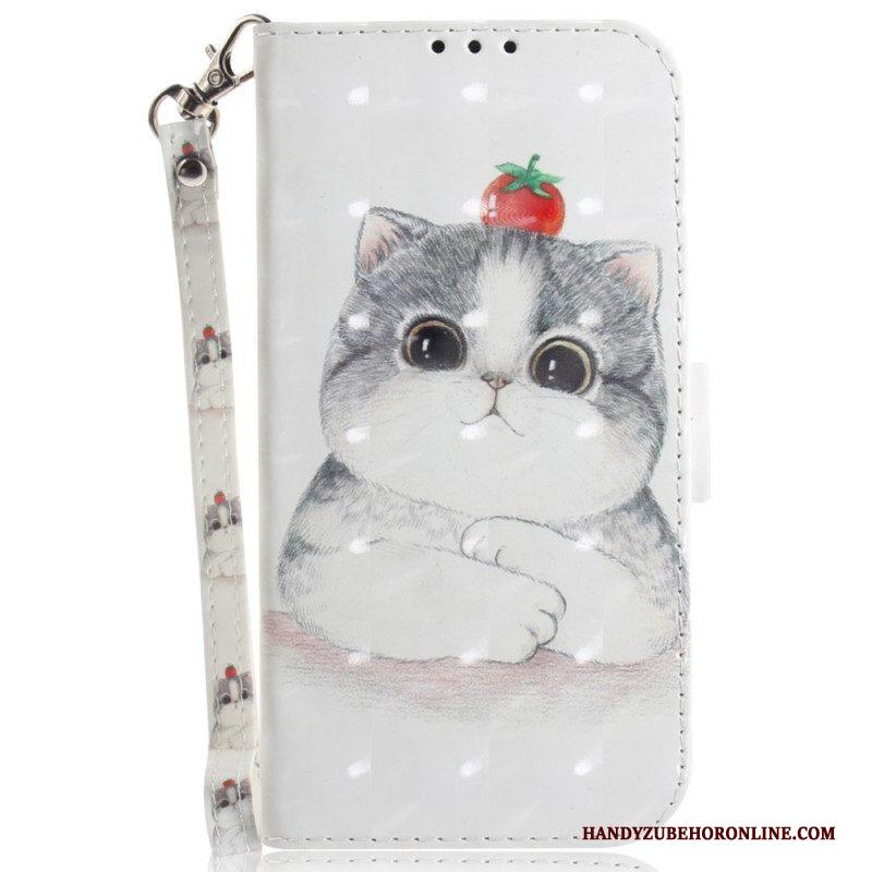 Folio-hoesje voor Xiaomi Redmi Note 12 4G Met Ketting Originele String Cat