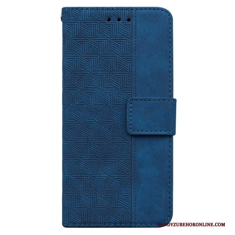 Folio-hoesje voor Xiaomi Redmi Note 12 4G Met Ketting Patroon Met Bandjes