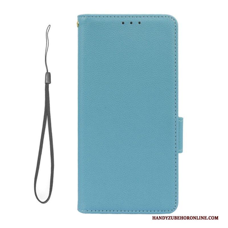 Folio-hoesje voor Xiaomi Redmi Note 12 5G Ultrafijne Lychee-stijl