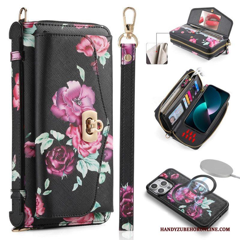 Hoesje Flip Case voor iPhone 15 Pro Compleet Accessoire Met Afneembare Schaal