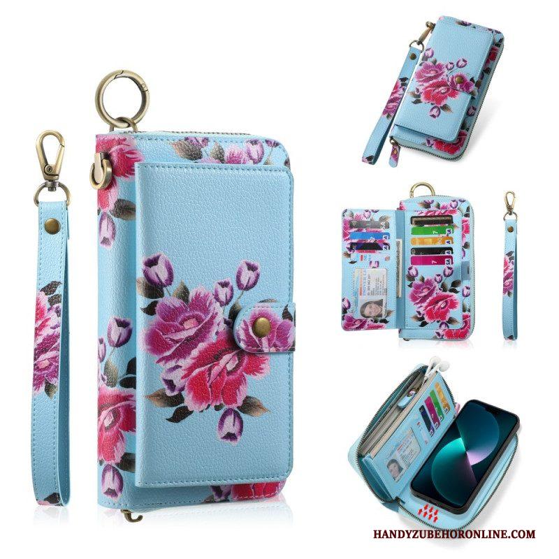 Hoesje Flip Case voor iPhone 15 Pro Max Afneembare Schaal En Handmatige Riem