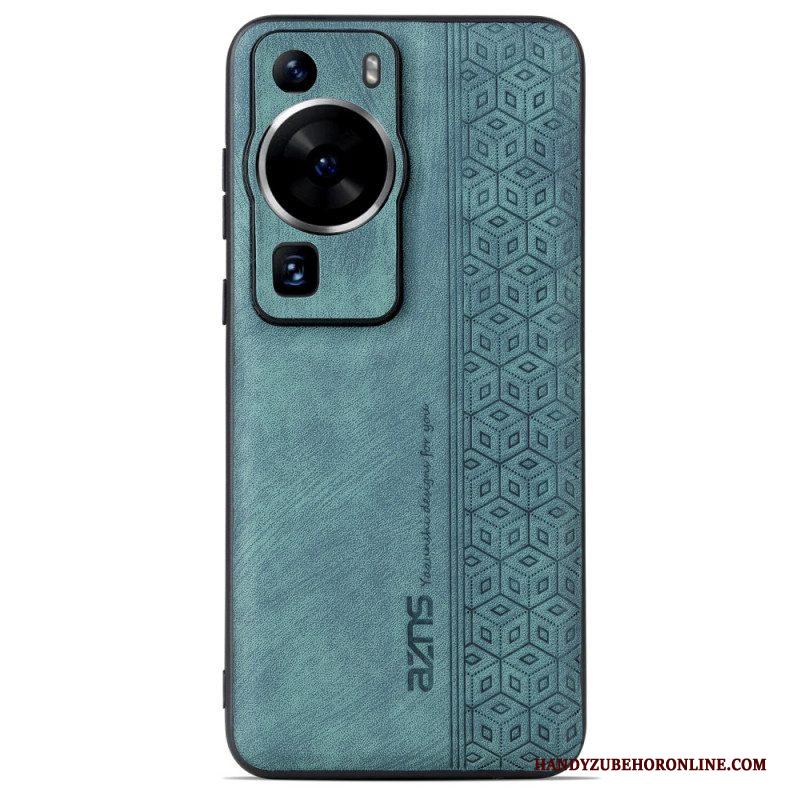 Hoesje voor Huawei P60 Pro Azns Ledereffect