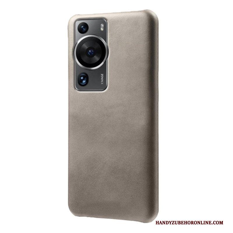 Hoesje voor Huawei P60 Pro Ledereffect