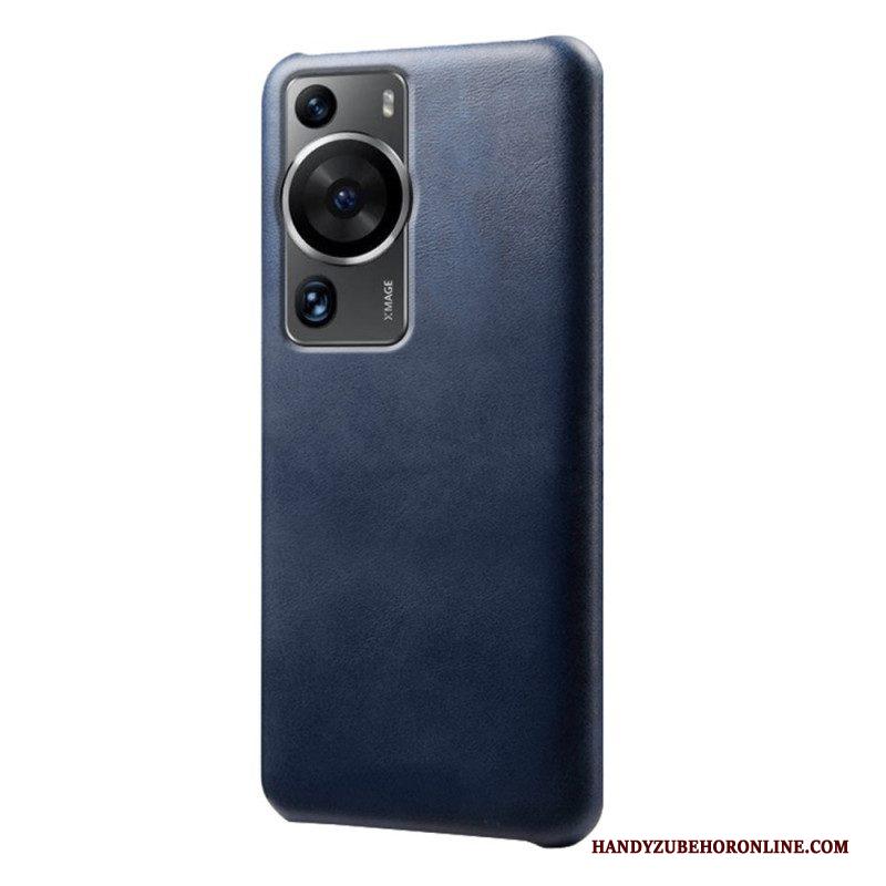 Hoesje voor Huawei P60 Pro Ledereffect