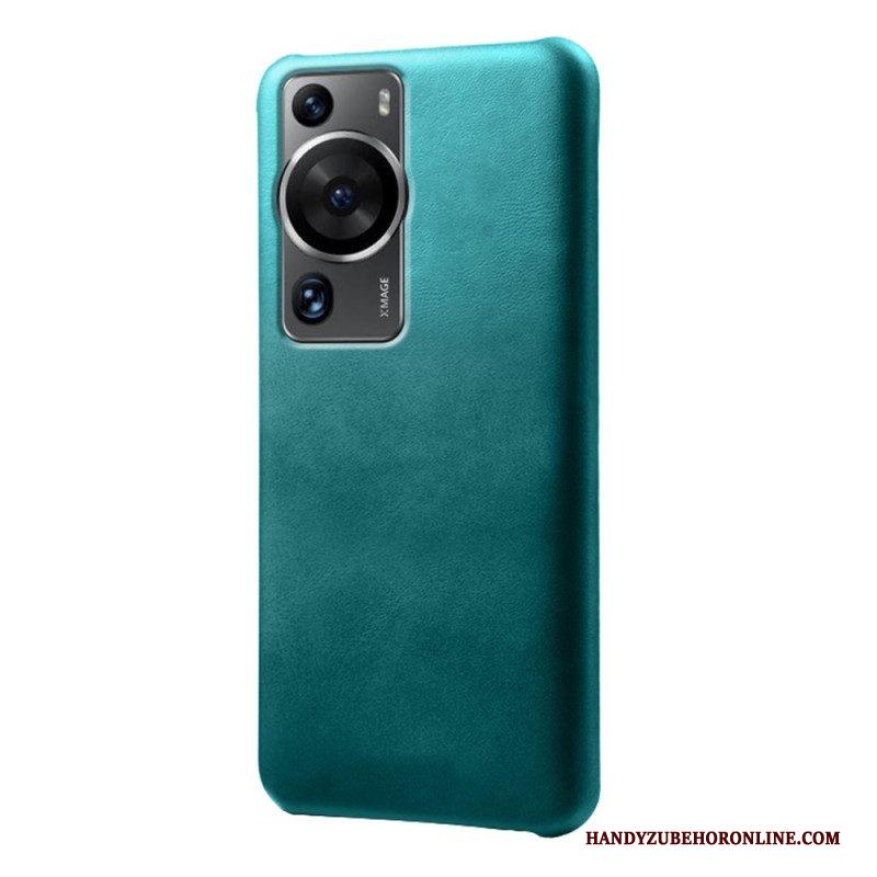 Hoesje voor Huawei P60 Pro Ledereffect