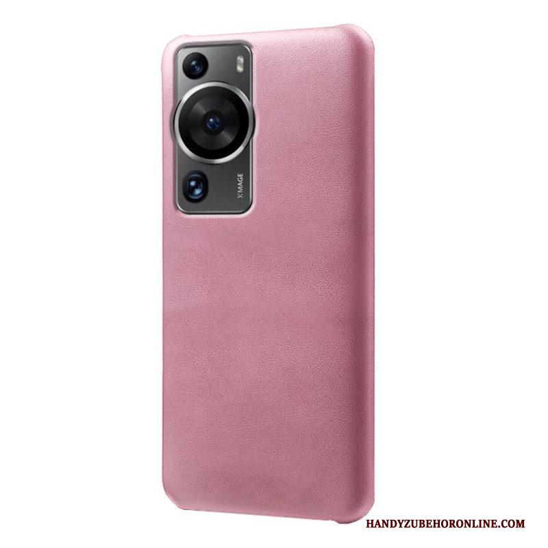 Hoesje voor Huawei P60 Pro Ledereffect